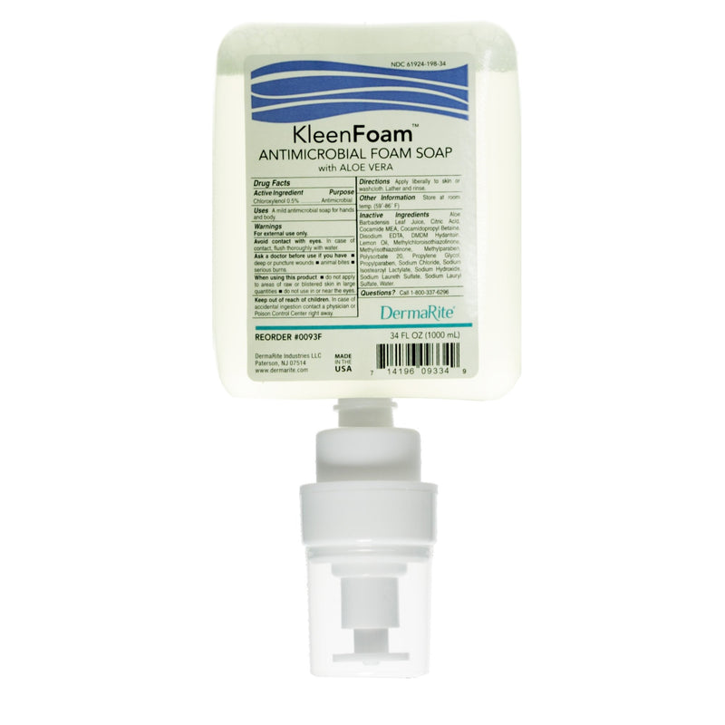 KLEENFOAM ANTIMICROBIAL SOAP, SOLD AS 1/EACH DERMARITE 0093F