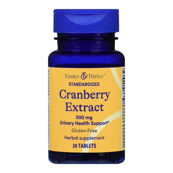 FOSTER & THRIVE™ CRANBERRY PLUS PROBIOTIC WITH VITAMIN C URINARY TRACT SUPPORT, SOLD AS 1/BOTTLE MCKESSON 01093995669