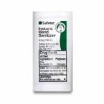 SAFETEC INSTANT HAND SANITIZER. UN3175 SANITIZER HAND .057 OZPOUCH FRESH 100/BX 10BX/CS, CASE