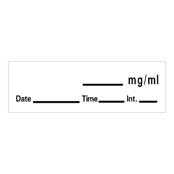 BARKLEY® ANESTHESIA LABEL WITH DATE, TIME AND INITIAL, SOLD AS 1/ROLL PDC LAN-84