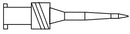 MEDIC® INJECTOR FOR USE WITH SAFELINE SPLIT SEPTUM INJECTION SITE, SOLD AS 1000/CASE B. M8-5007