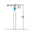 Pear 1.6 mm Dia. Medium Grit Diamond Bur 3 per pack. 237.16M1 - Osung USA
