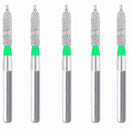 Cylindrical, Ogival End, Side Cutting Only 1.4 mm Dia. Coarse Grit Diamond Bur 5 per pack. 255.14C1