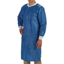 LABMATES® LAB COAT, X-LARGE, BLUE, SOLD AS 50/CASE GRAHAM 85180