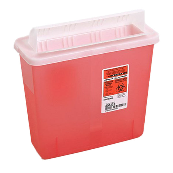 IN-ROOM™ MULTI-PURPOSE SHARPS CONTAINER, 1-1/4 GALLON, 11 X 10¾ X 4¾ INCH, SOLD AS 1/EACH CARDINAL 851301