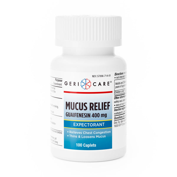 GERI-CARE® GUAIFENESIN COLD AND COUGH RELIEF, SOLD AS 12/CASE GERI-CARE 714-01-GCP