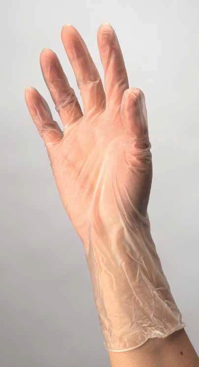ESTEEM™ VINYL EXAM GLOVE, MEDIUM, CLEAR, SOLD AS 1500/CASE CARDINAL 8887DOTP