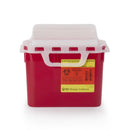 BD™ RED SHARPS CONTAINER, 5.4 QUART, 12 X 12 X 4-4/5 INCH, SOLD AS 1/EACH BD 305426