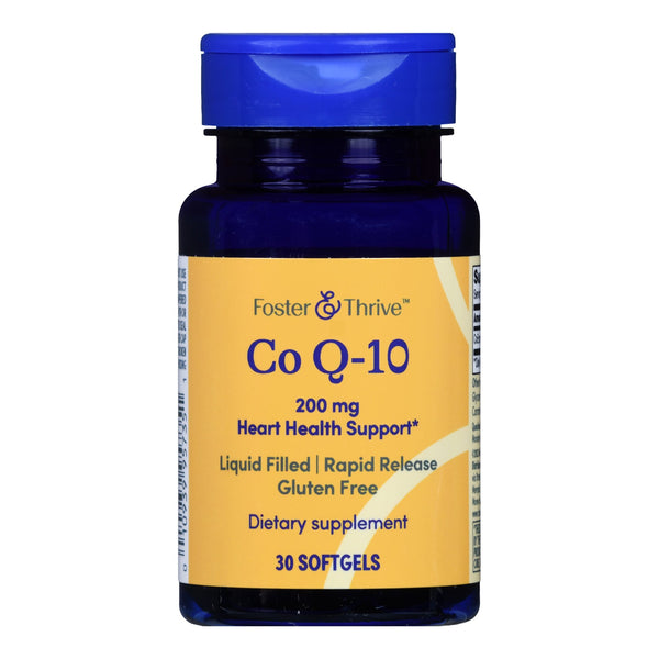 FOSTER & THRIVE™ CO Q-10 200 MG RAPID RELEASE SOFTGELS, SOLD AS 1/BOTTLE MCKESSON 01093995735
