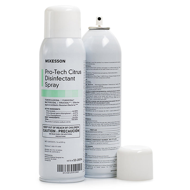 MCKESSON PRO-TECH SURFACE DISINFECTANT CLEANER ALCOHOL-BASED LIQUID CITRUS SCENT, SOLD AS 1/EACH MCKESSON 53-28594