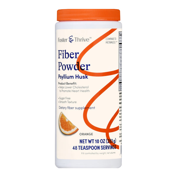 FOSTER & THRIVE™ FIBER POWDER SUGAR FREE SMOOTH TEXTURE ORANGE, SOLD AS 1/EACH MCKESSON 01093995617