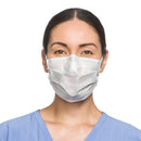 HALYARD PROCEDURE MASK, PLEATED, ONE SIZE FITS MOST, YELLOW, NONSTERILE, SOLD AS 500/CASE O&M 47117