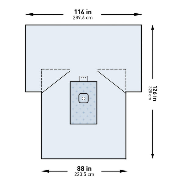 MCKESSON STERILE LOWER EXTREMITY DRAPE, 114 X 88 X 126 INCH, SOLD AS 1/PACK MCKESSON 183-I80-09157G-S