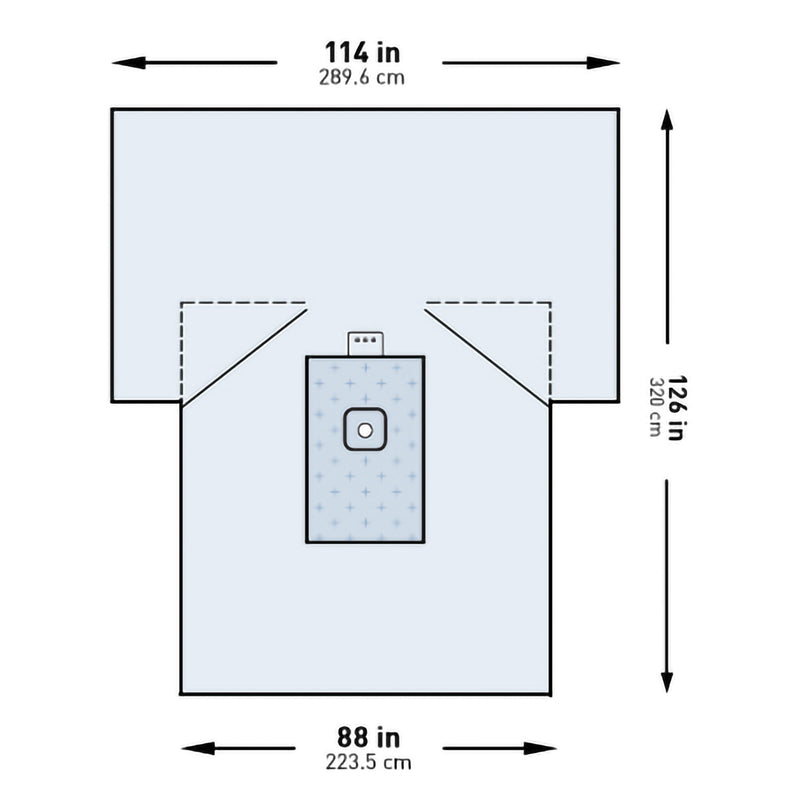 MCKESSON STERILE LOWER EXTREMITY DRAPE, 114 X 88 X 126 INCH, SOLD AS 10/CASE MCKESSON 183-I80-09157G-S