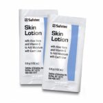 SAFETEC SKIN LOTION. SKIN LOTION, .9G, VANILLA ALMOND SCENTED, 25/BX, 36 BX/CS (NOT AVAILABLE FOR SALE INTO CANADA). LOTION SKIN 0.9G POUCH VANLAALMND