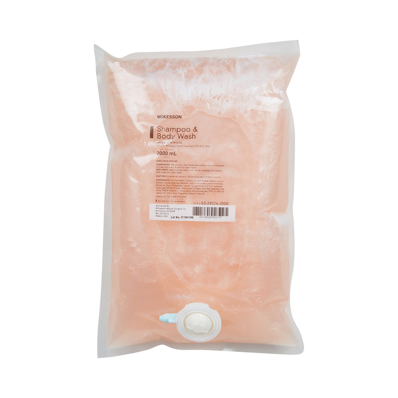 MCKESSON SHAMPOO AND BODY WASH 2000 ML DISPENSER REFILL BAG, SOLD AS 4/CASE MCKESSON 53-28026-2000