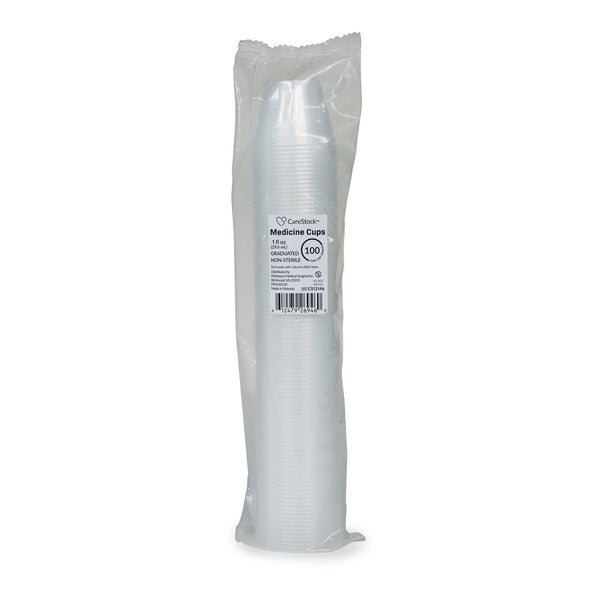 CARESTOCK™ TRANSLUCENT MEDICINE CUP, 1 OUNCE, SOLD AS 50/CASE CARESTOCK CS12146