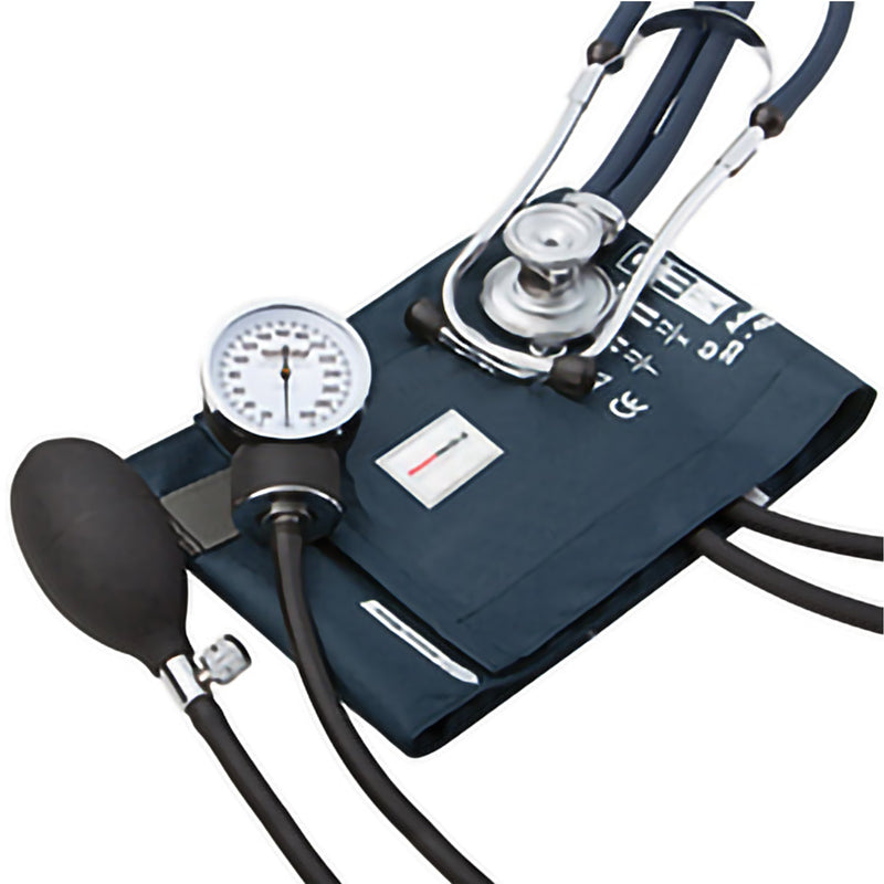 MCKESSON ANEROID SPHYGMOMANOMETER/SPRAGUE COMBO KIT, 23 – 33 CM CUFF, DARK BLUE, SOLD AS 1/EACH MCKESSON 768-641-11ANMM