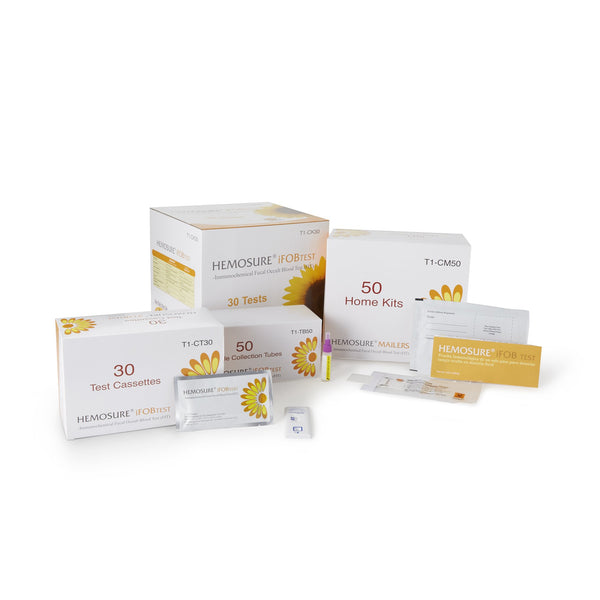 HEMOSURE® FECAL OCCULT BLOOD (IFOB OR FIT) COLORECTAL CANCER SCREENING TEST KIT, SOLD AS 1/BOX HEMOSURE T1-CK30