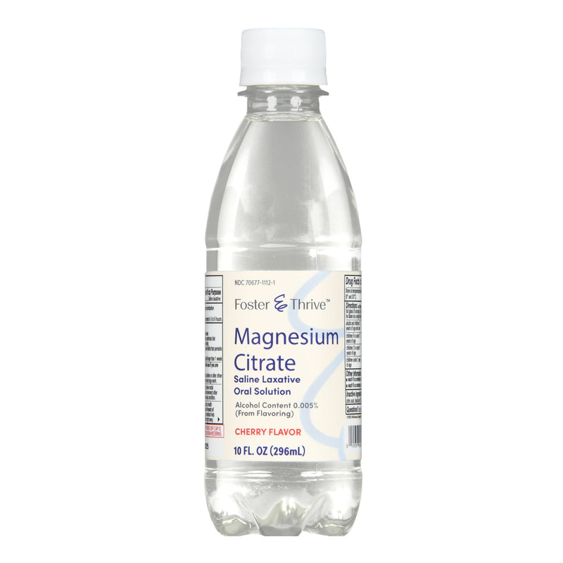 FOSTER & THRIVE™ MAGNESIUM CITRATE SALINE LAXATIVE ORAL SOLUTION CHERRY, 10 OZ., SOLD AS 1/EACH MCKESSON 70677111201