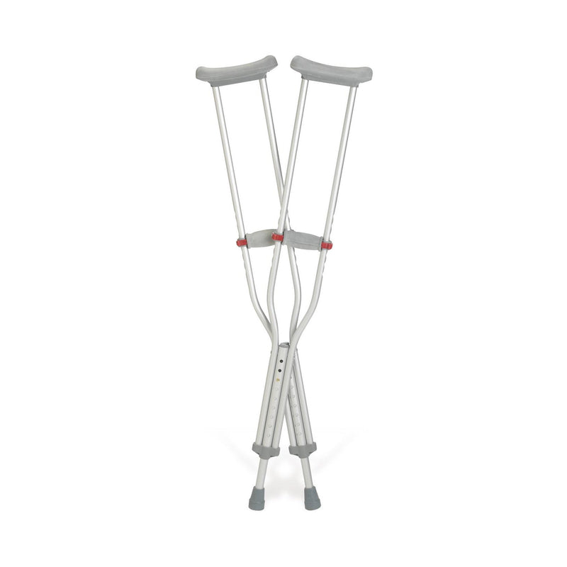 RED DOT ADULT UNDERARM CRUTCHES, 5'1" – 5'9", SOLD AS 1/PAIR MEDLINE G91-214-8