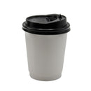 CUP, PAPER DBL WALL WHT 8OZ (500/CS), 500/CS