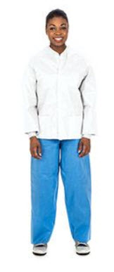 Cardinal Health Lab Coats And Lab Jackets Jacket Lab Knit Coll/Cuff 4Xldisp Wht 25/Cs -2305LJ