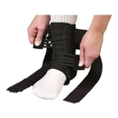 ANKLE BRACE, ASO SPEED LACER BLK XSM MDSPEC, 1/EA