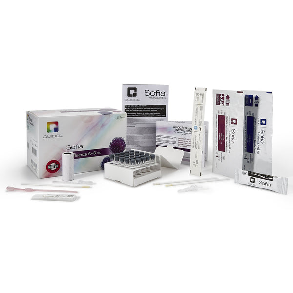 SOFIA® INFLUENZA A+B FIA RESPIRATORY TEST KIT, SOLD AS 12/CASE QUIDEL 20218