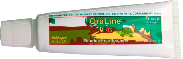 Jm Murray Oraline Flavored Toothgel Toothgel Fluoride Bubblegum4 Oz 24/Cs -43115
