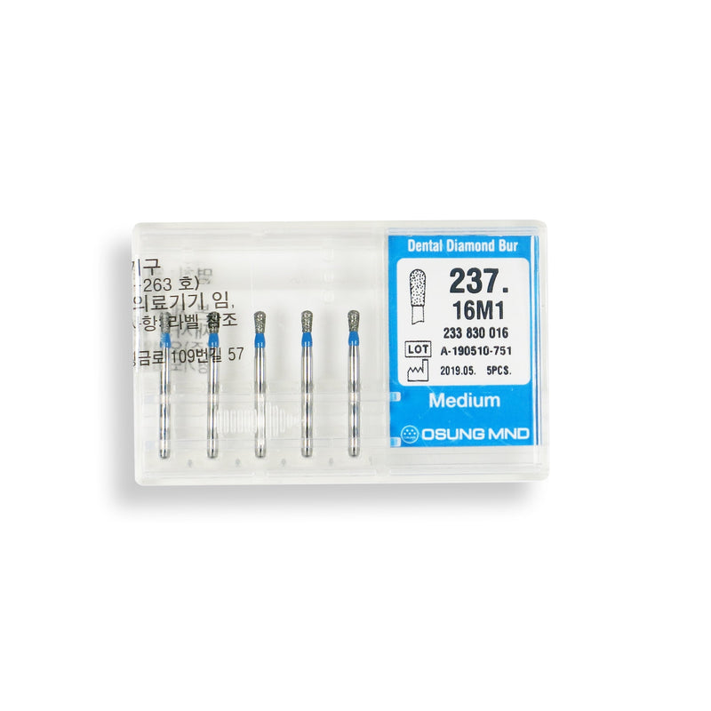 Pear 1.6 mm Dia. Medium Grit Diamond Bur 3 per pack. 237.16M1