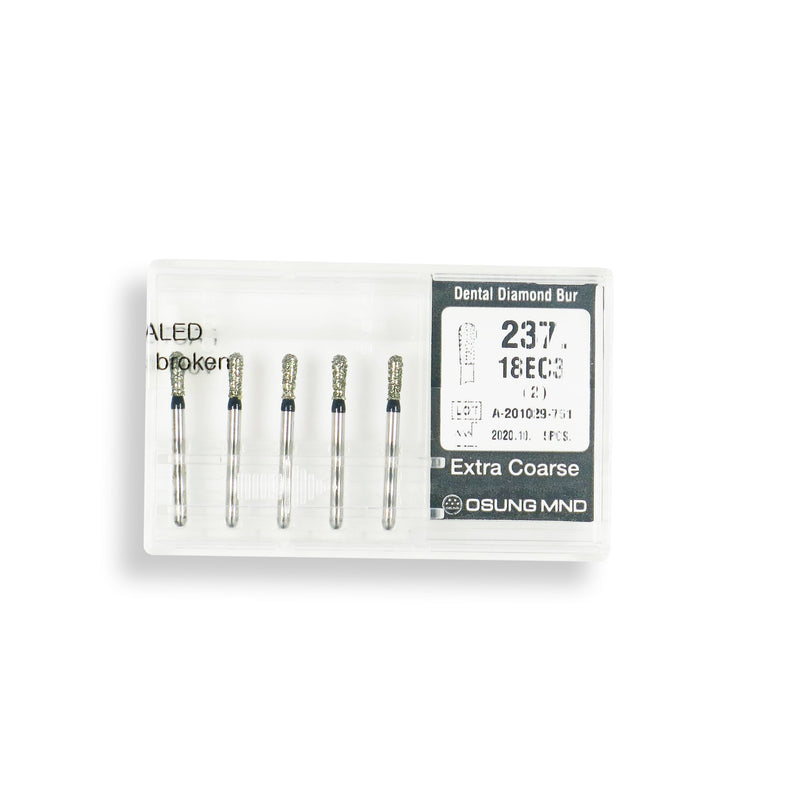 Pear 1.8 mm Dia. Extra Coarse Grit Diamond Bur 5 per pack. 237.18EC3