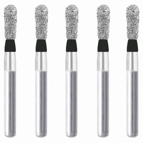 Pear 1.2 mm Dia. Extra Coarse Grit Diamond Bur 5 per pack. 237.12EC3