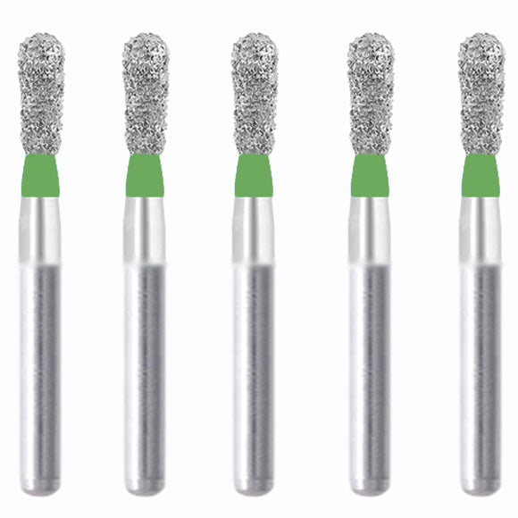 Pear 1.6 mm Dia. Coarse Grit Diamond Bur 5 per pack. 237.16C2