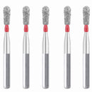 Pear 1.2 mm Dia. Fine Grit Diamond Bur 5 per pack. 237.12F3