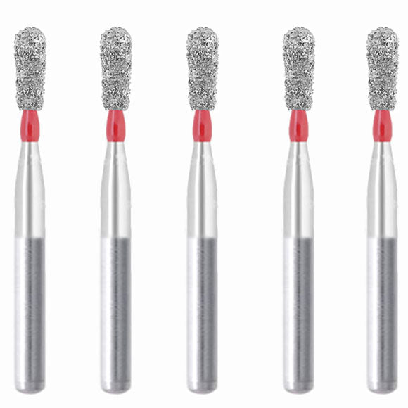 Pear 1.2 mm Dia. Fine Grit Diamond Bur 5 per pack. 237.12F3