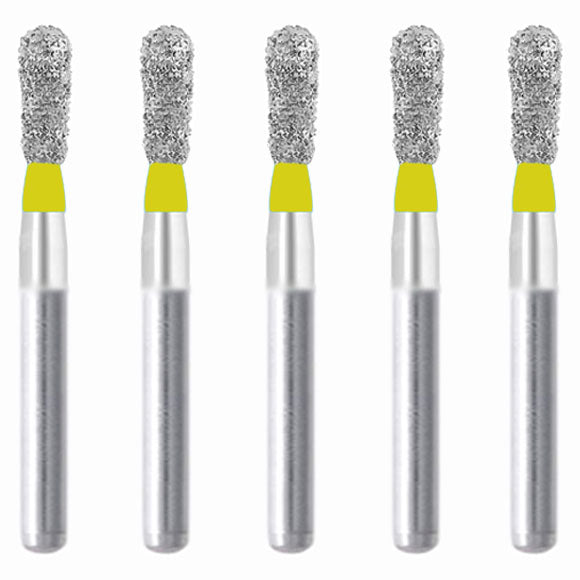 Pear 2.1 mm Dia. Extra Fine Grit Diamond Bur 5 per pack. 237.21EF1