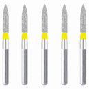 Cylindrical, Ogival End 1.6 mm Dia. Extra Fine Grit Diamond Bur 5 per pack. 245.16EF1