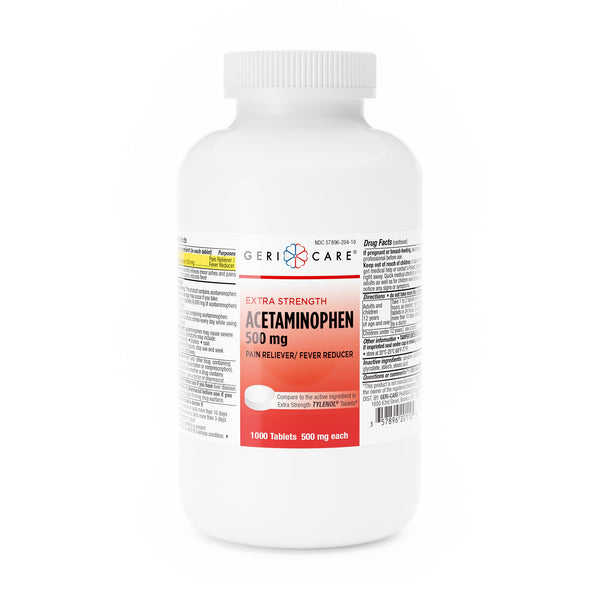 GERI-CARE® ACETAMINOPHEN PAIN RELIEF, SOLD AS 1/BOTTLE GERI-CARE 201-10-GCP