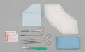 Cardinal Health Incision & Draingage Tray Tray Drainage Incision 13Pc W/Drape 13/5X8 Forcep 20/Cs -25006-040