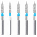 Cylindrical, Ogival End, Side Cutting Only 1.8 mm Dia. Medium Grit Diamond Bur 5 per pack. 255.18M1