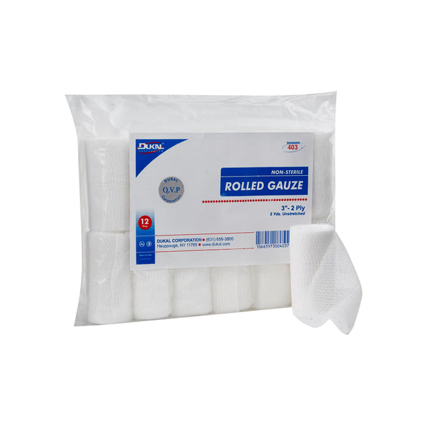 DUKAL™ CONFORMING BANDAGE, 3 INCH X 5 YARD, 2-PLY, SOLD AS 96/CASE DUKAL 403