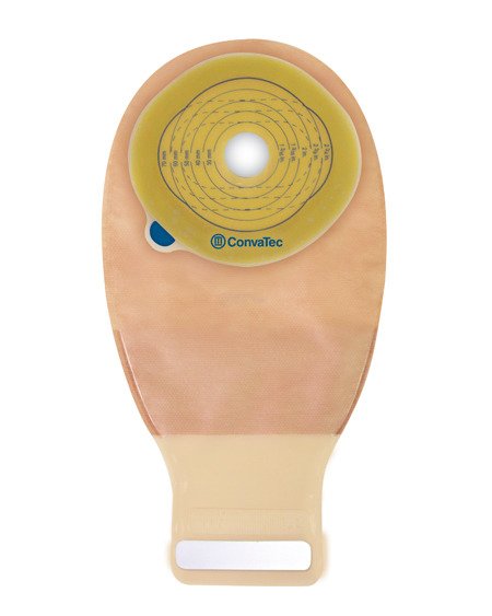 ESTEEM® + ONE-PIECE BEIGE OSTOMY POUCH, 12 INCH LENGTH, 1 INCH STOMA, SOLD AS 10/BOX CONVATEC 416725