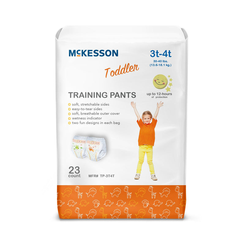 MCKESSON TODDLER TRAINING PANTS, 3T TO 4T, SOLD AS 1/BAG MCKESSON TP-3T4T