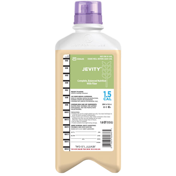 JEVITY® 1.5 CAL TUBE FEEDING FORMULA, 1500 ML READY TO HANG CARTON, SOLD AS 1/EACH ABBOTT 62689