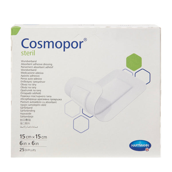 COSMOPOR® ADHESIVE DRESSING, 6 X 6 INCH, SOLD AS 25/BOX HARTMANN 900823