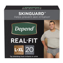 DEPEND® REAL FIT® MAXIMUM ABSORBENT UNDERWEAR, LARGE / EXTRA LARGE, SOLD AS 40/CASE KIMBERLY 50979