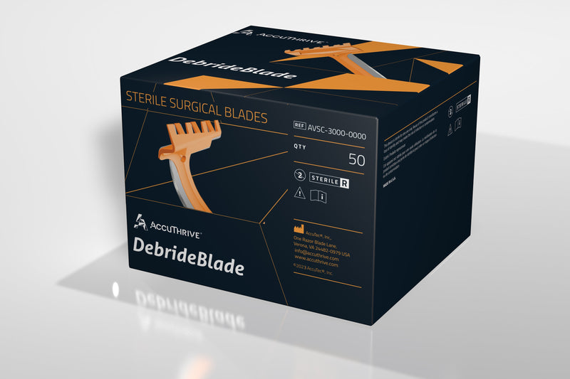 Accutec Accuthrive Debrideblade Blade Wound Care Debridebladeaccuthrive Ss St 50/Ct 8Ct/Cs -AVSC-3000-0000