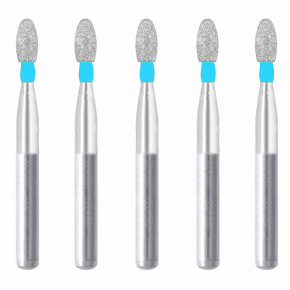 Egg 2.3 mm Dia. Medium Grit Diamond Bur 5 per pack. 277.23M1