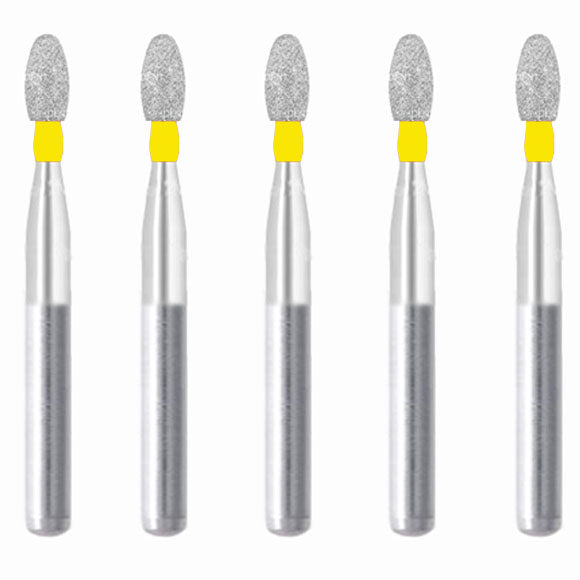 Egg 2.3 mm Dia. Extra Fine Grit Diamond Bur 5 per pack. 277.23EF1